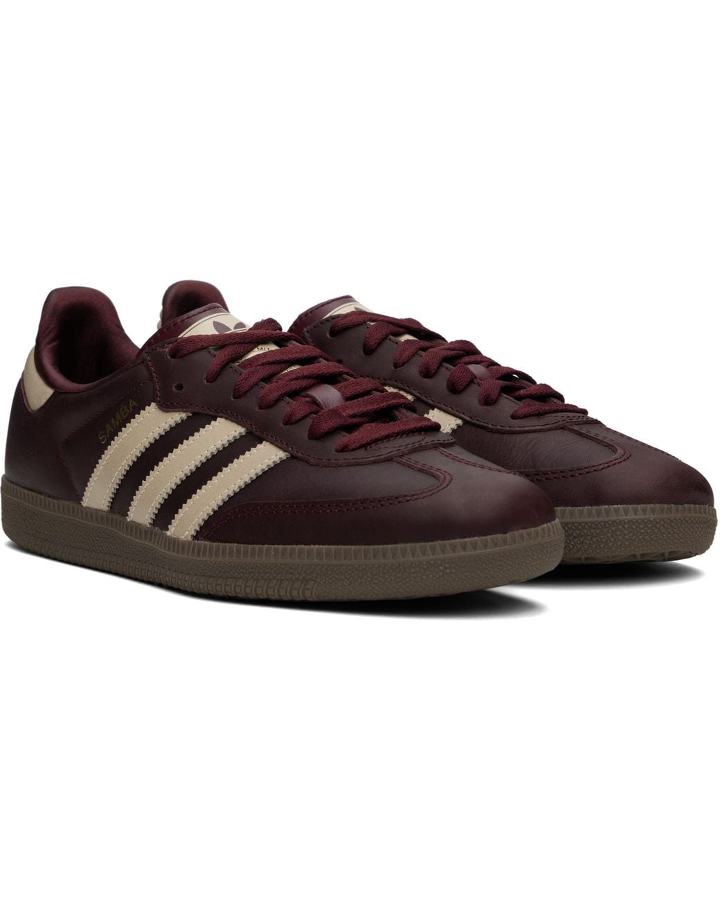 adidas gazelle silver green womens Adidas Originals Samba OG (Maroon/Crystald Sand/Gold) Women's Shoes IF7004
