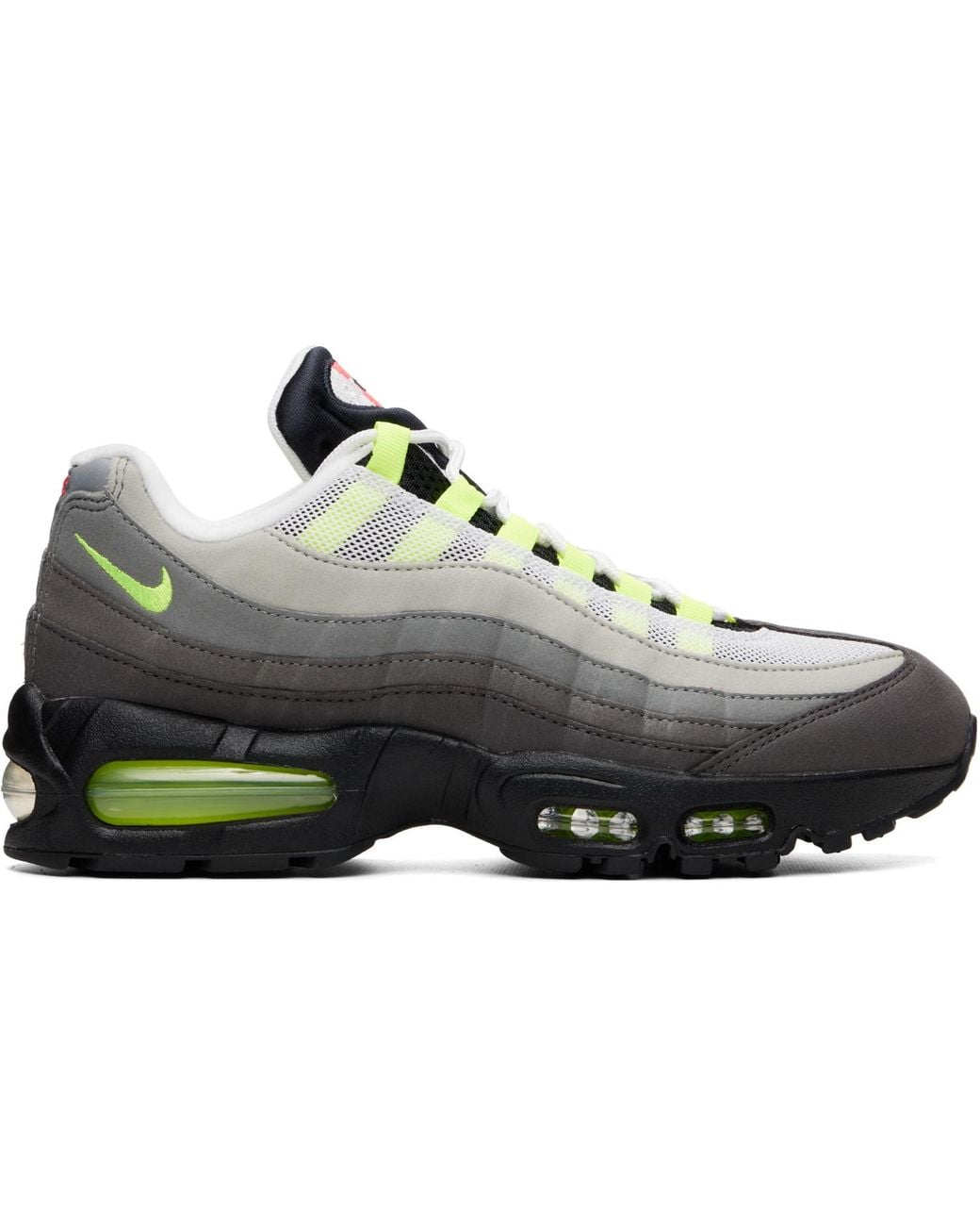Nike Gray Air Max 95 Big Bubble Premium Sneakers for men