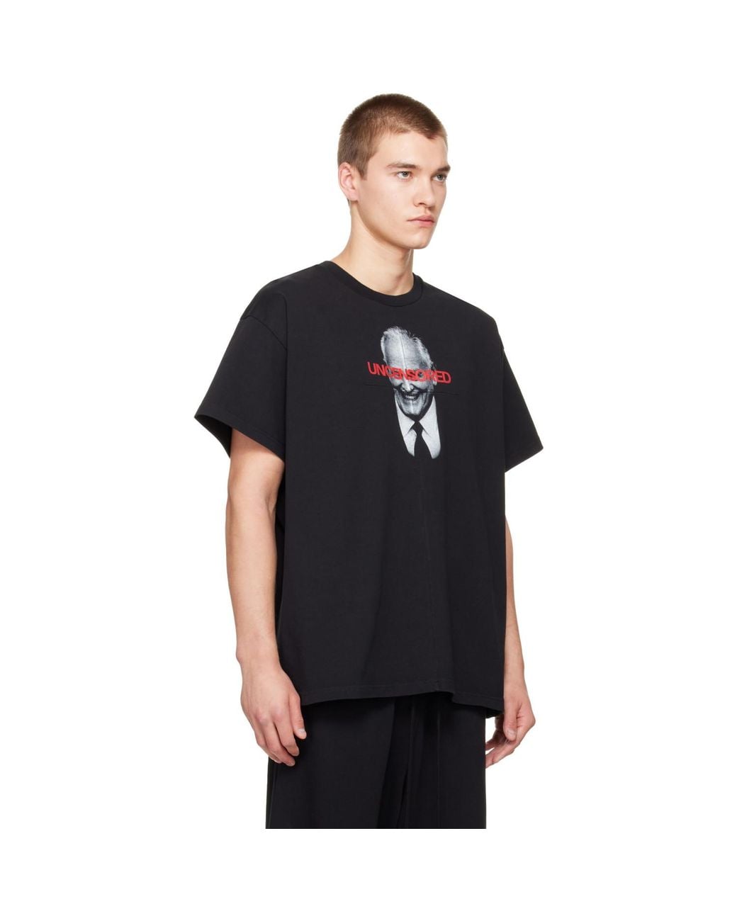 MATIERES FECALES Black Corporate Cannibal T-Shirt for men
