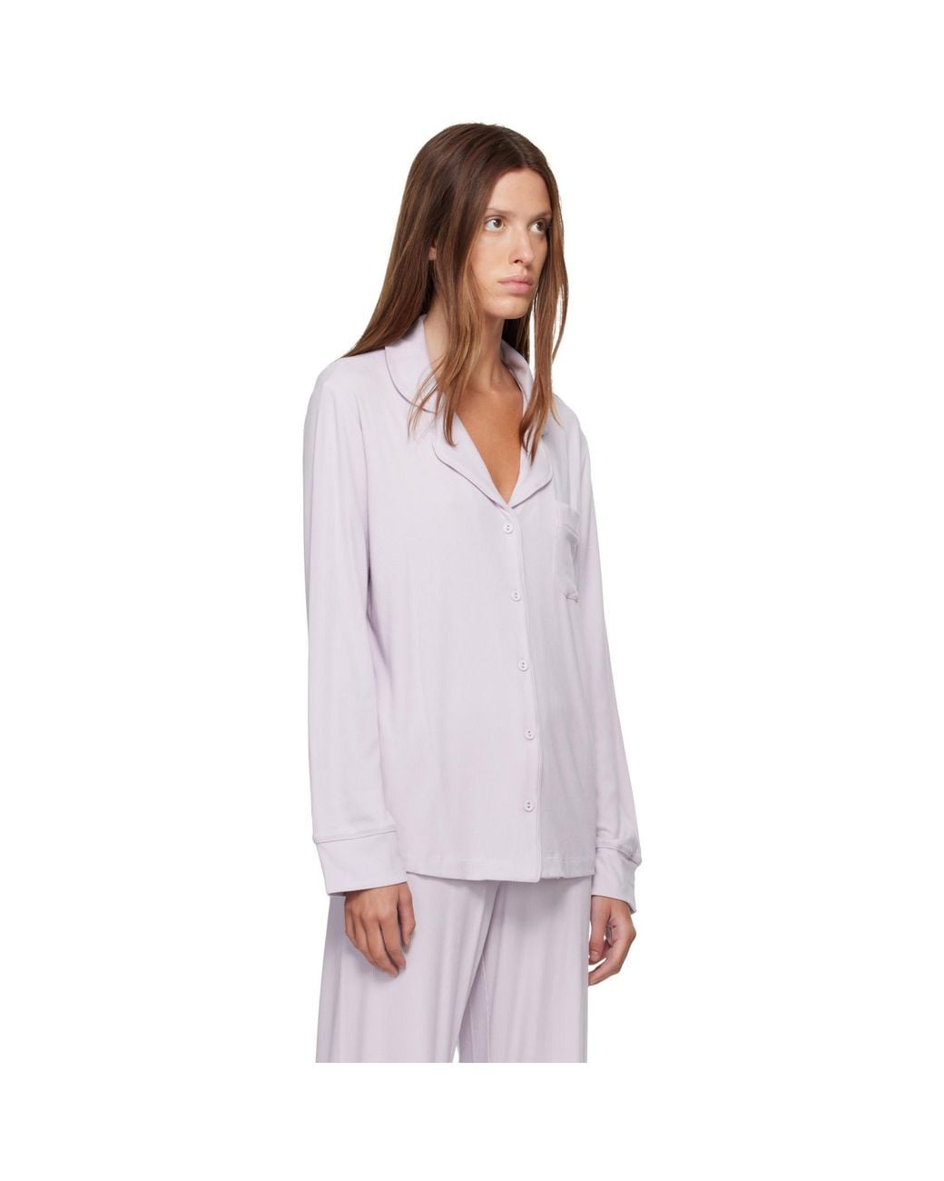 Skims Purple Soft Lounge Sleep Pyjama Set