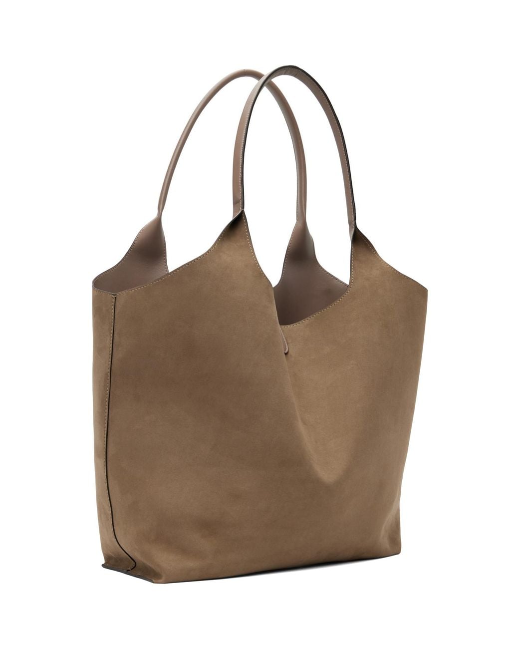 Stella McCartney Brown Khaki Logo Reversible Tote