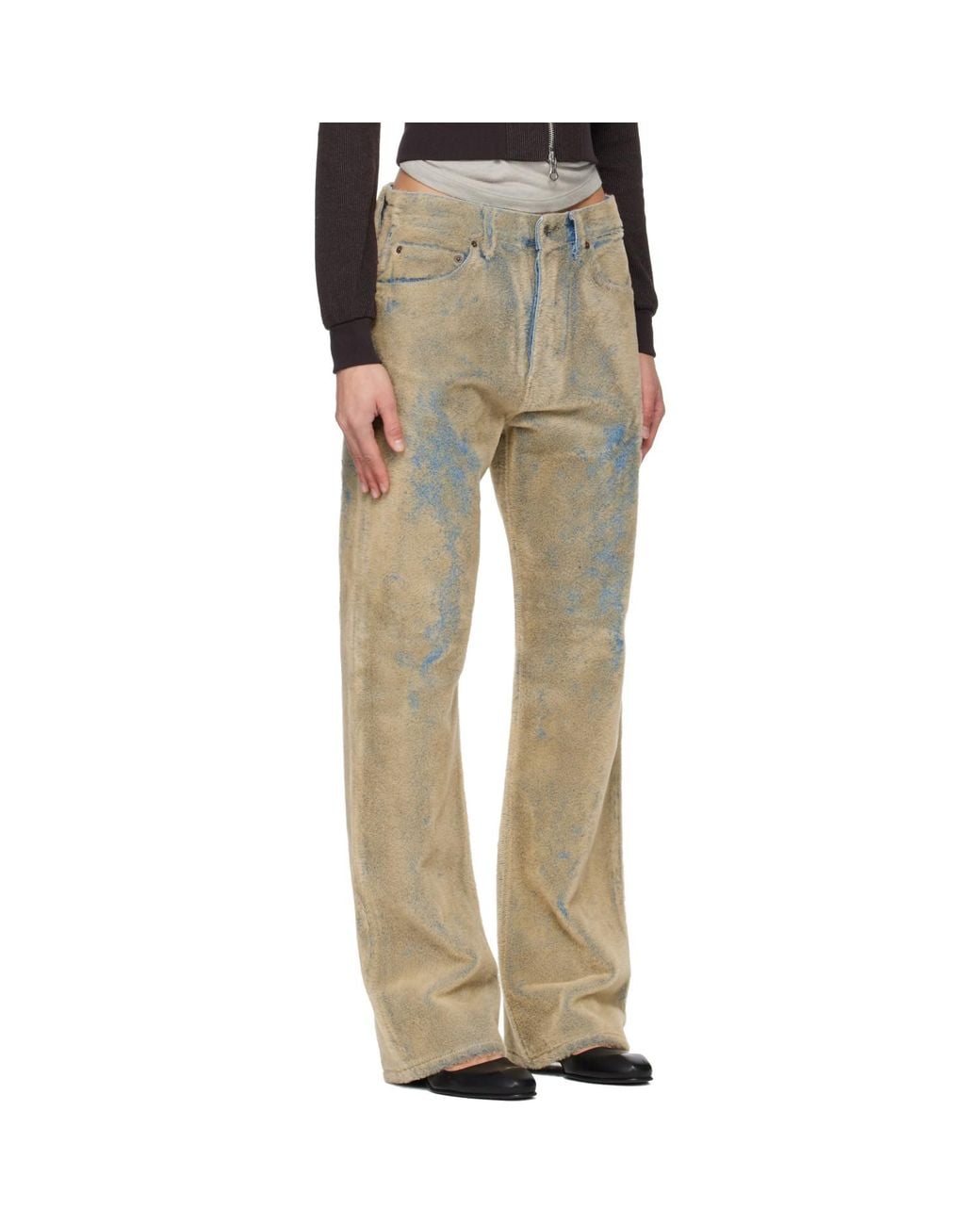 Acne Multicolor Flocked Jeans