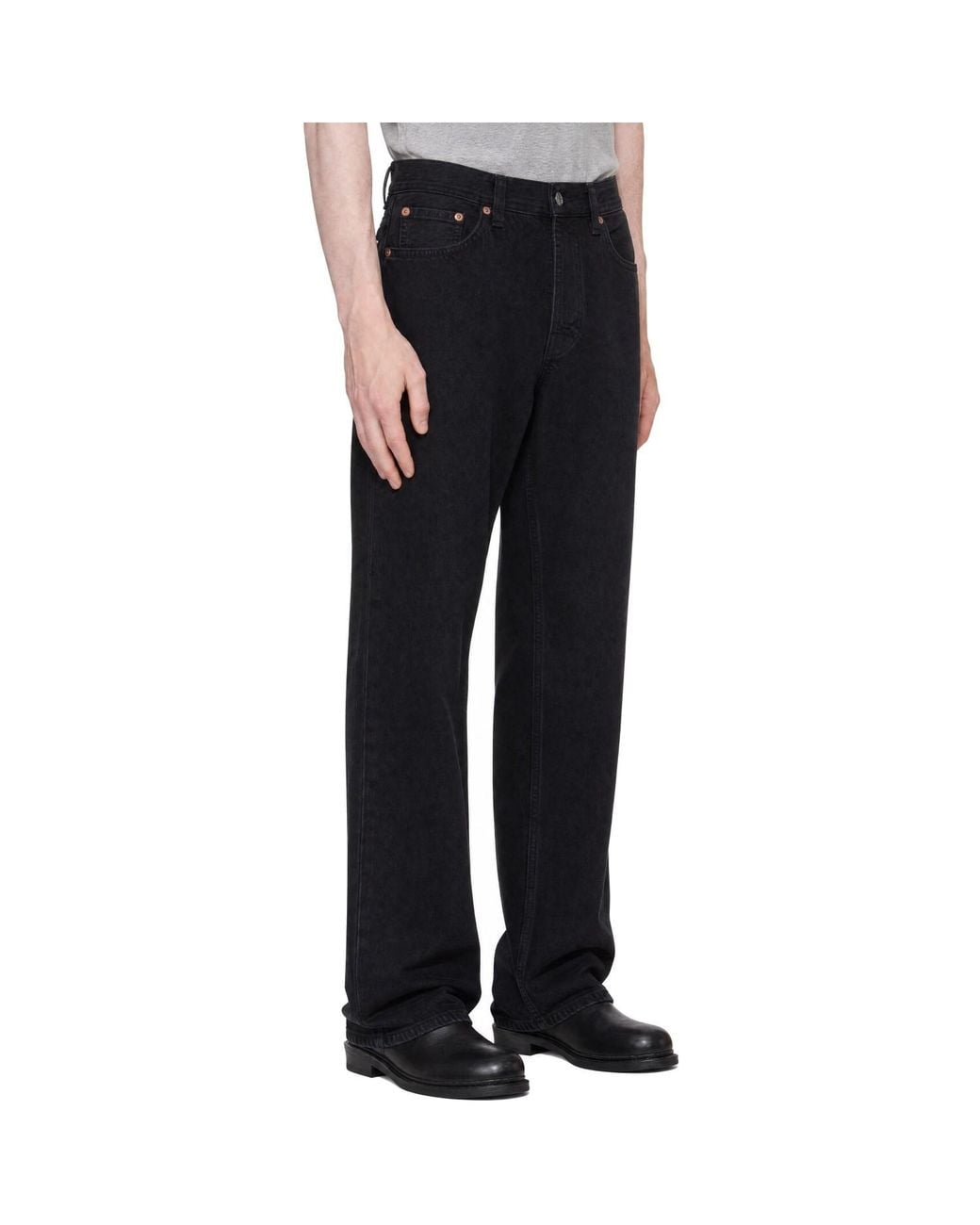 Nudie Jeans Black Rad Rufus Jeans for men
