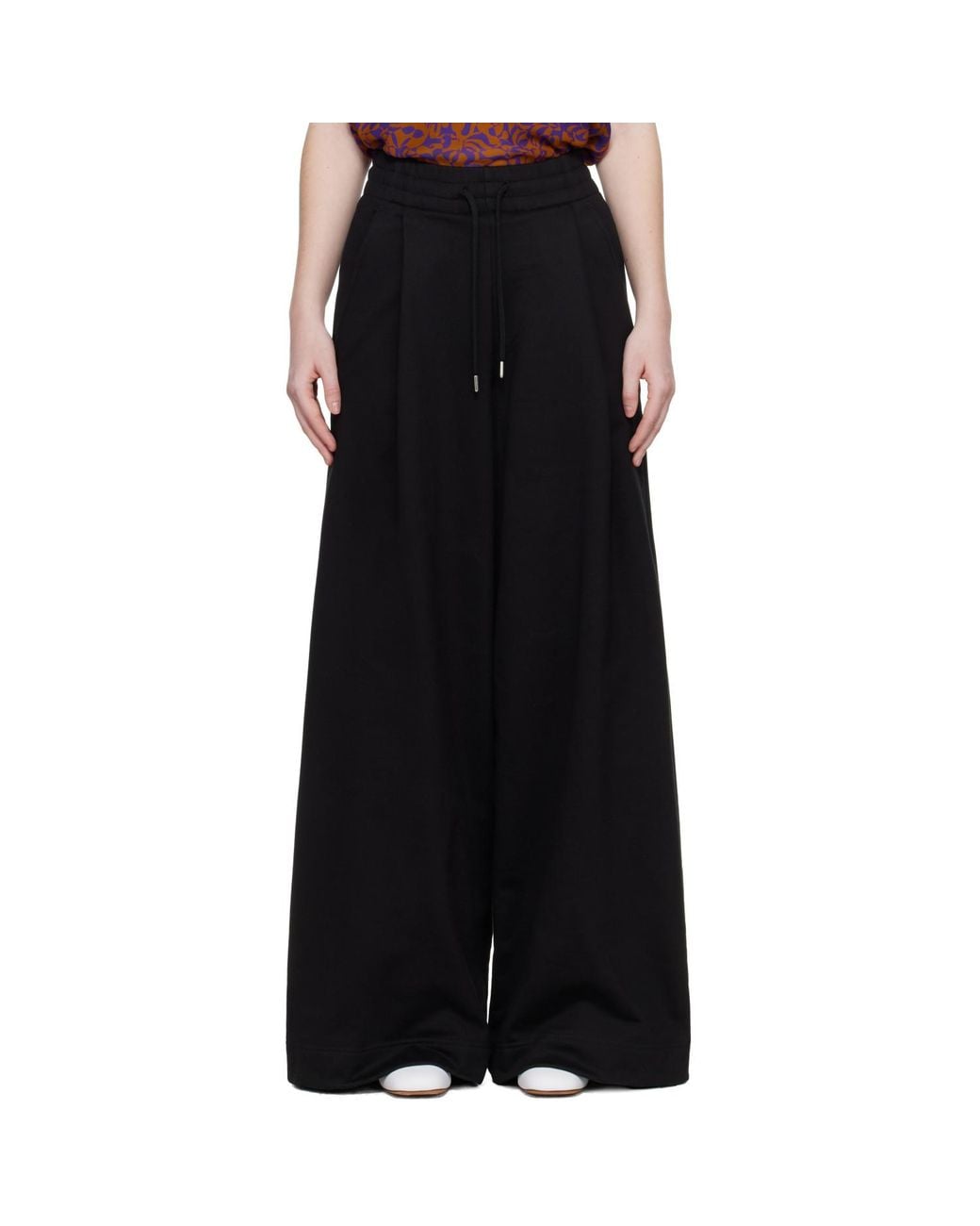 Dries Van Noten Black Loose Sweatpants