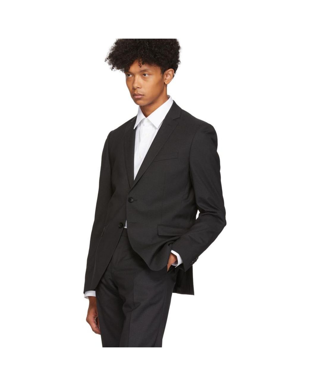 BOSS by HUGO BOSS Wool Black Raymond Wenten Suit for Men | Lyst