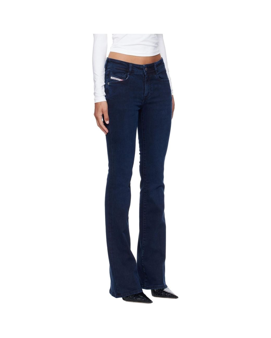 DIESEL Blue Bootcut Low Waist 1969 D-Ebbey Jeans