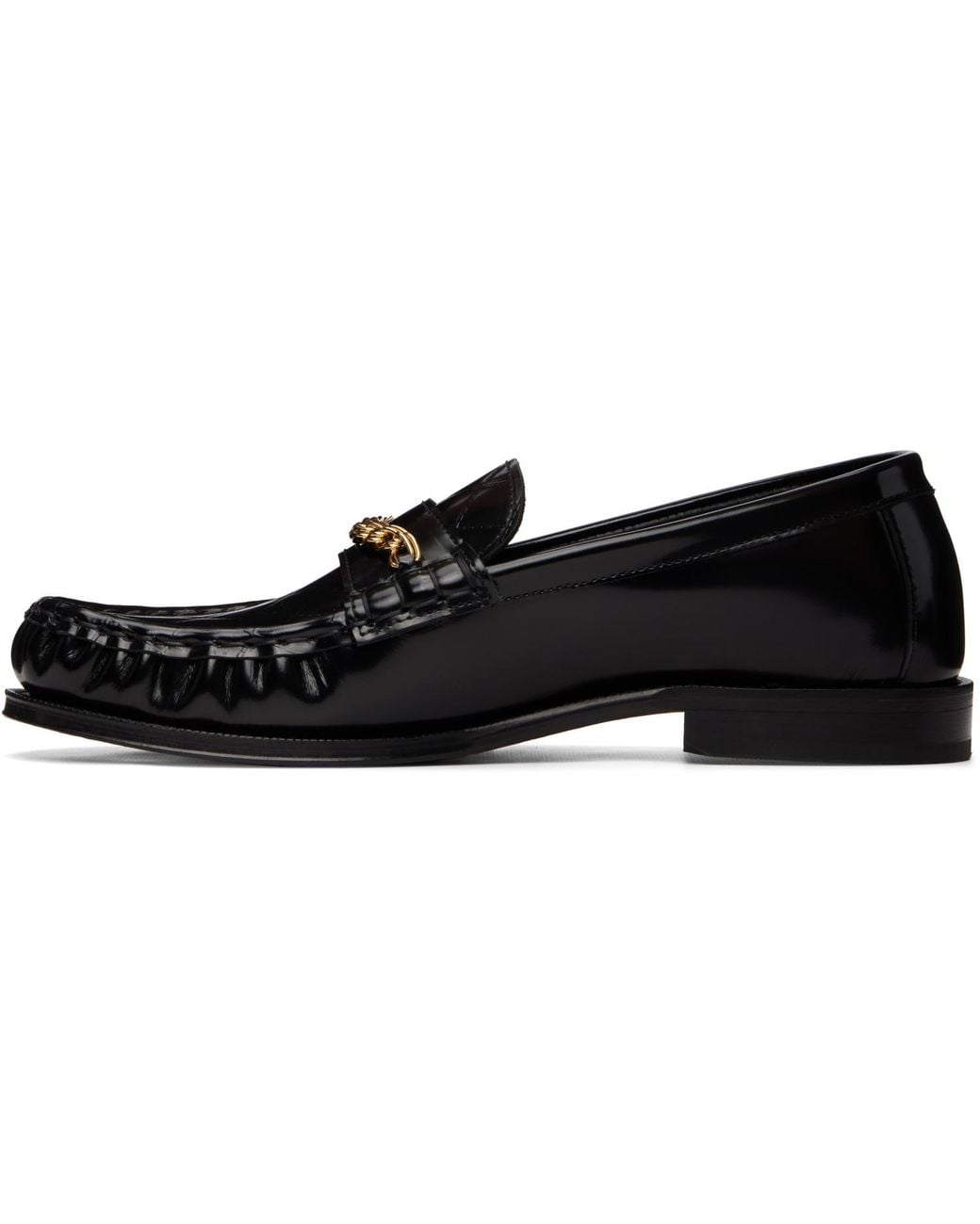 Ernest W. Baker Black Chain Loafers for men