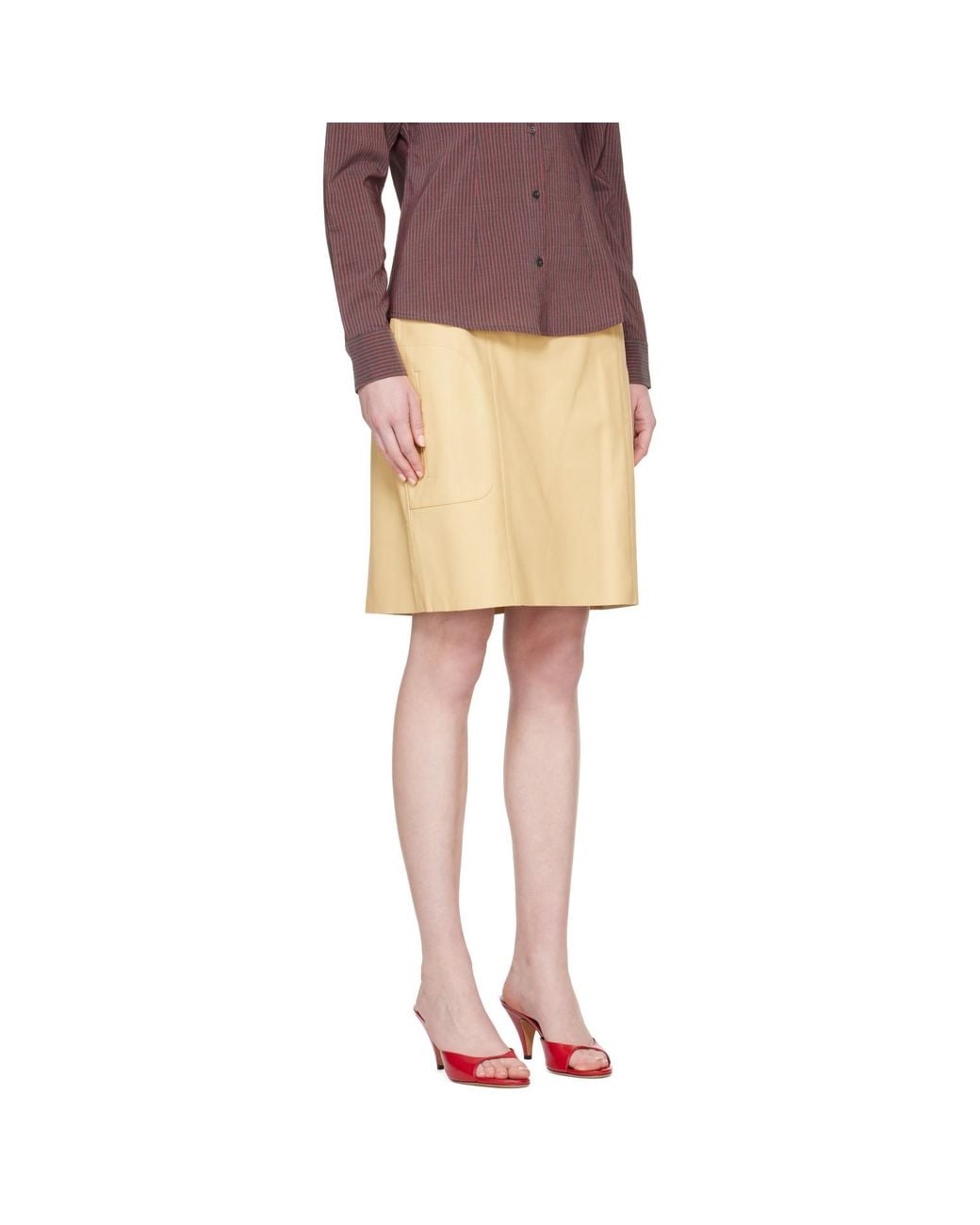 Paloma Wool Brown Miracla Midi Skirt