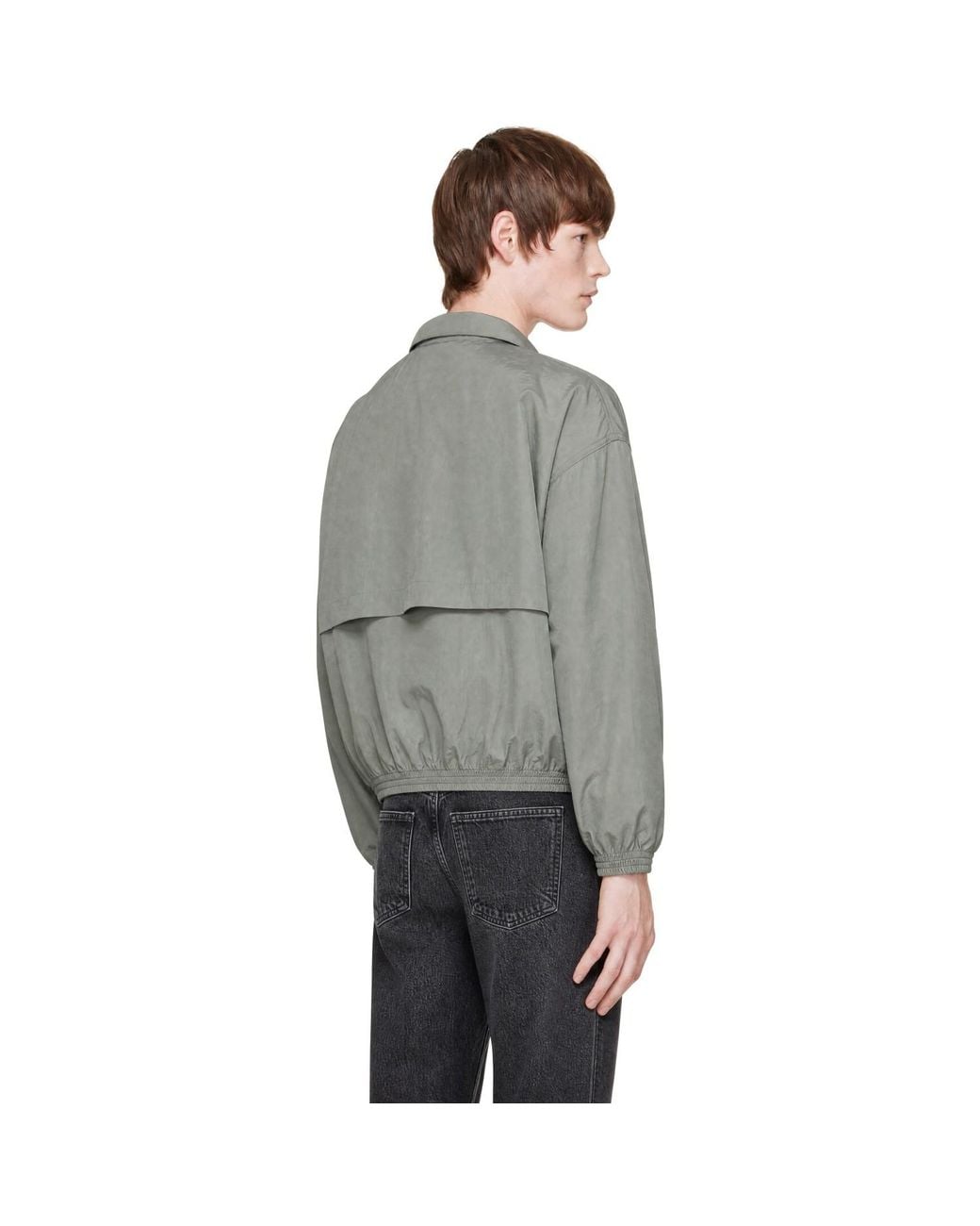 Agolde Gray Marshall Windbreaker Jacket for men