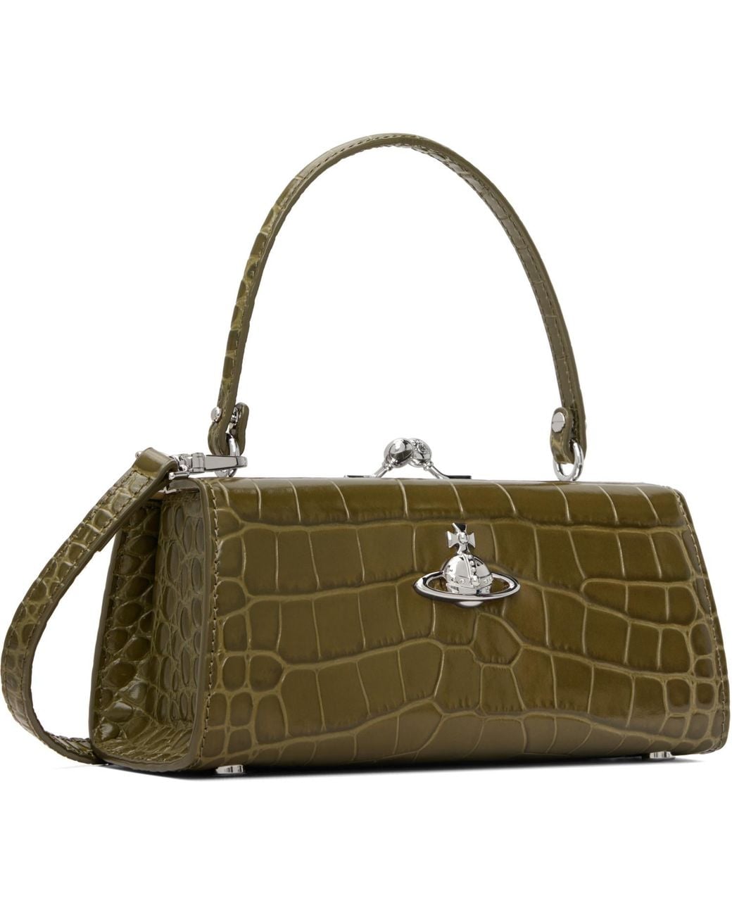 Vivienne Westwood Green Khaki Doll Xl Bag