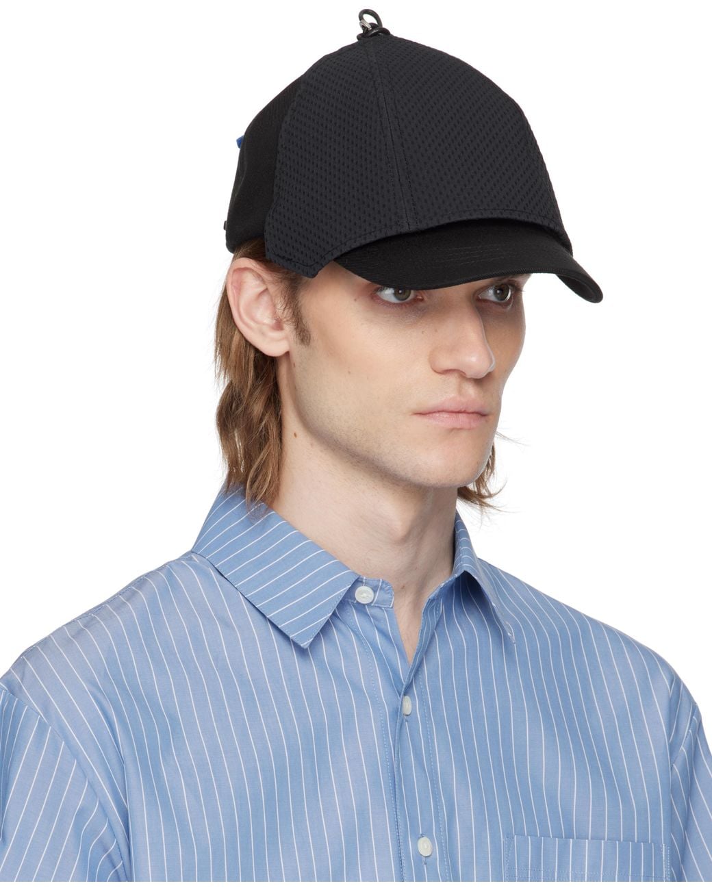 Adererror Blue Layered Cap for men