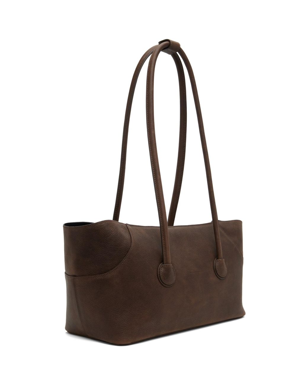MARGE SHERWOOD Brown Boat Shopper Tote