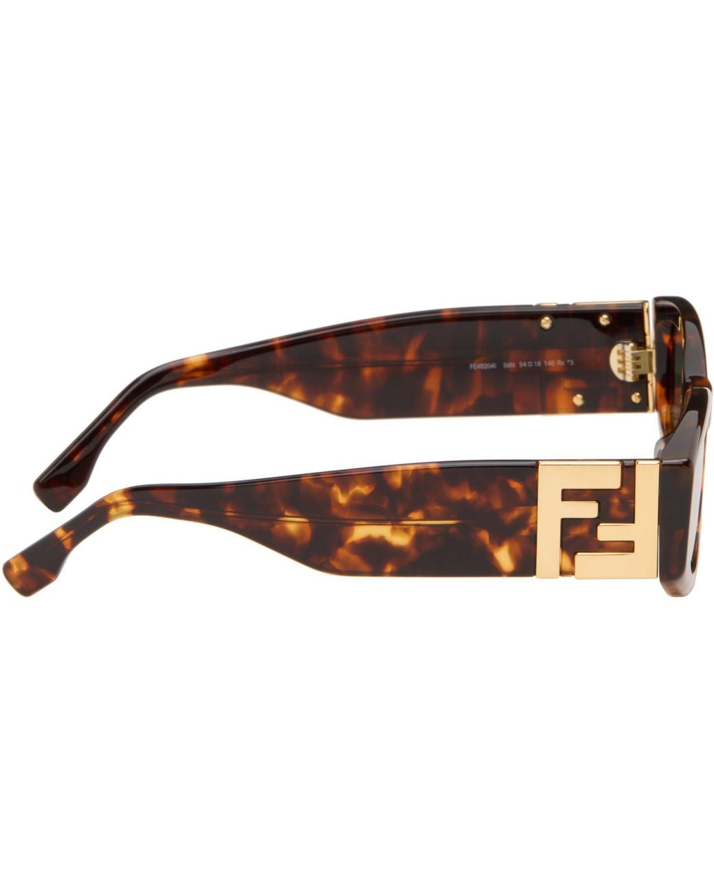 Fendi Brown Tortoiseshell 'Forever Sunglasses for men