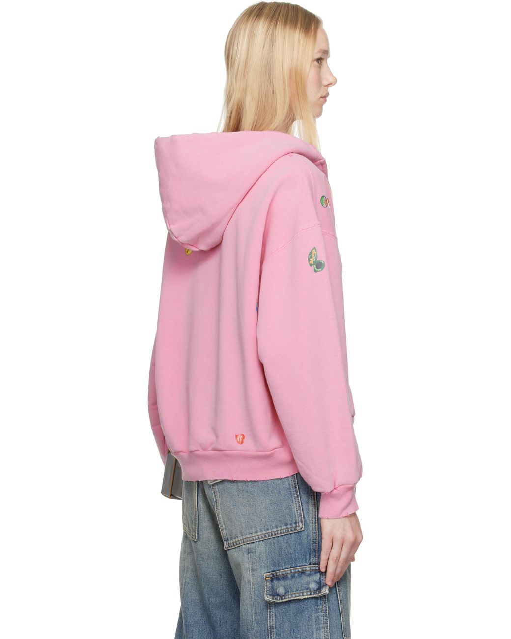 Balenciaga Fruity Zip-Up Hoodie Regular Fit in Pink | Lyst