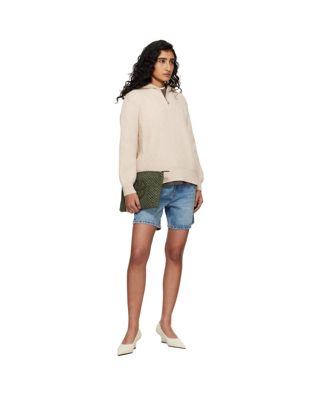 Anine Bing Green Rio Pouch