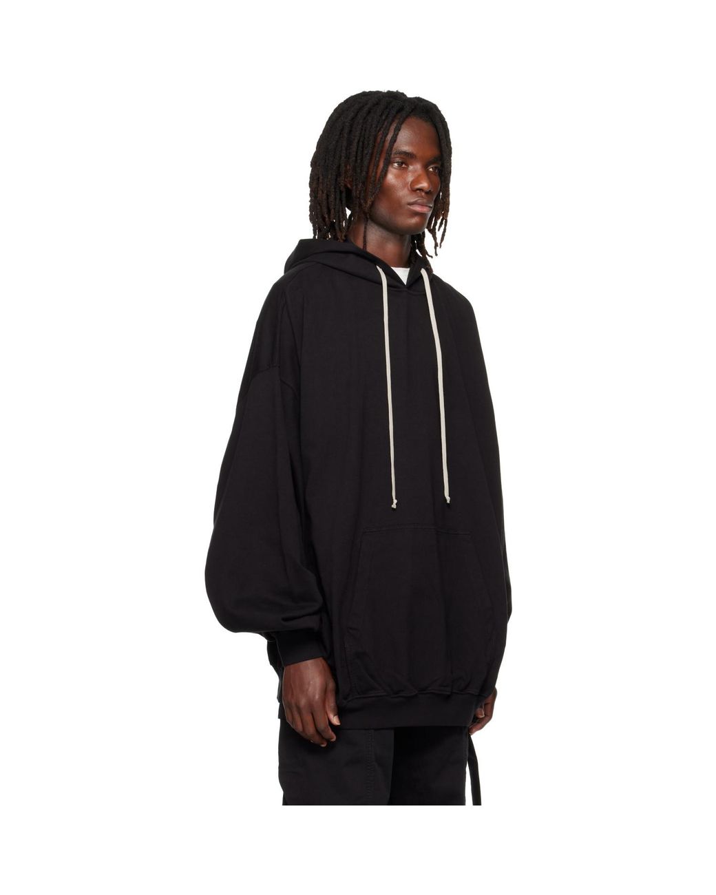 Rick Owens Black Tower Hun Hoodie for men