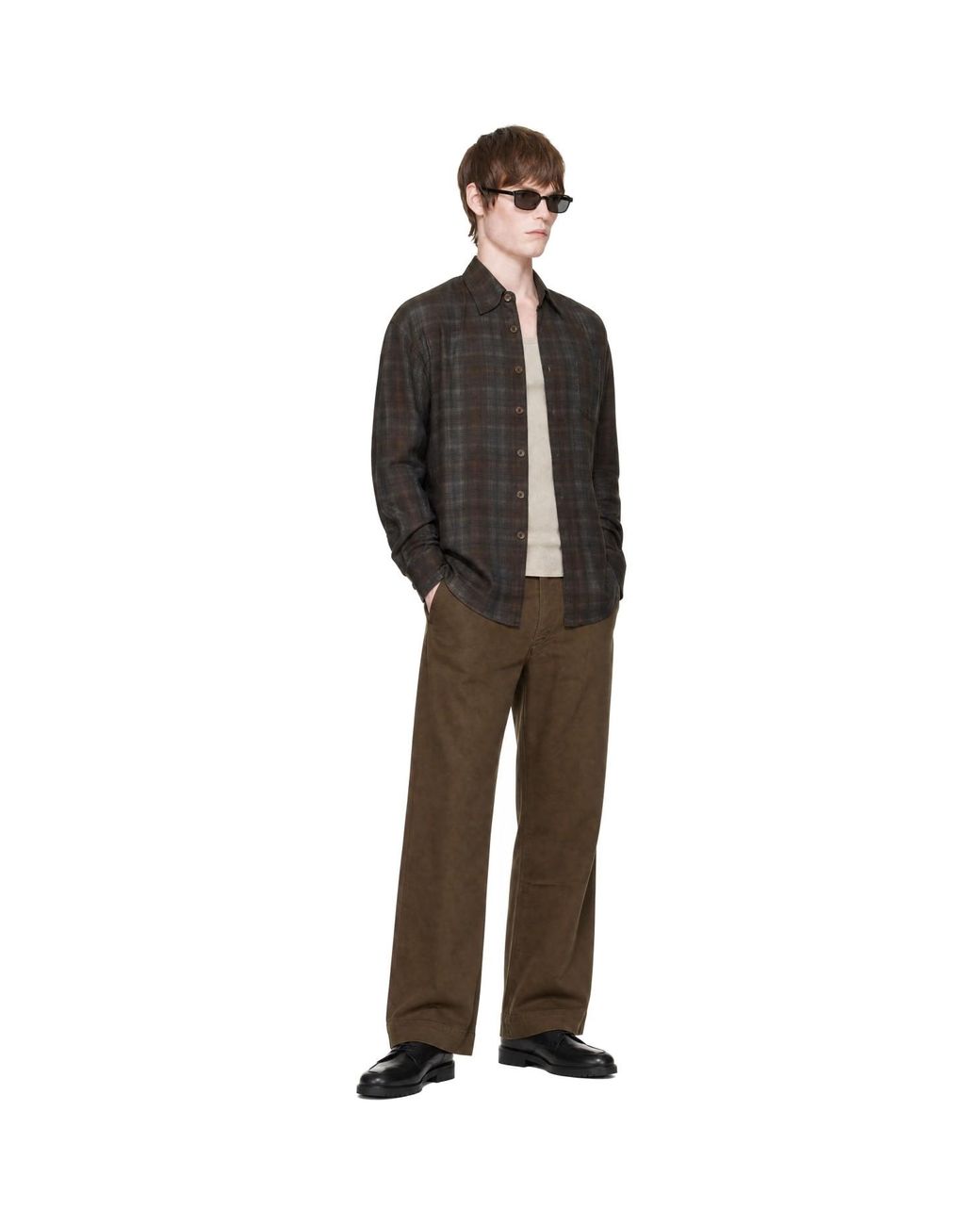 RRL Brown Chino Field Trousers for men