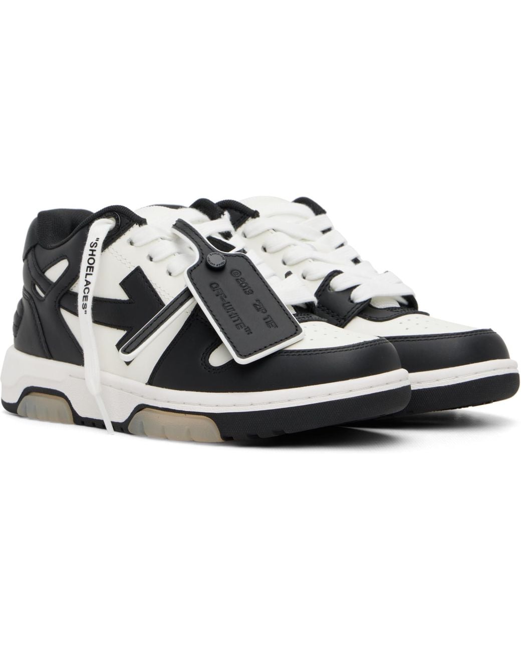 Off-White c/o Virgil Abloh Black 'Out Of Office' Calf Leather Sneakers for men