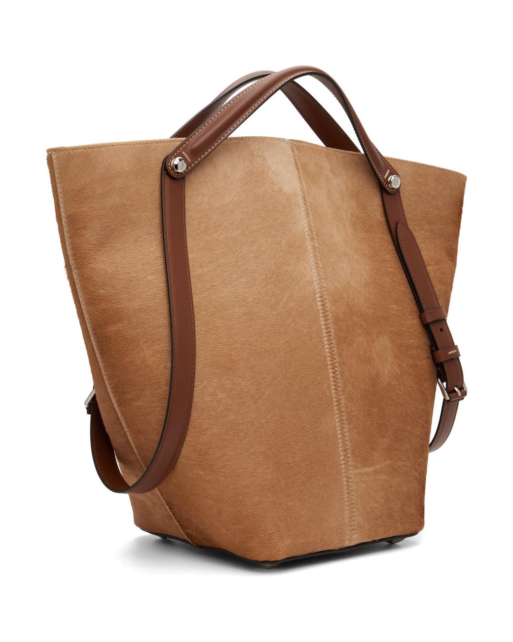Maison Margiela Brown Tan Dress-Age Medium Tote