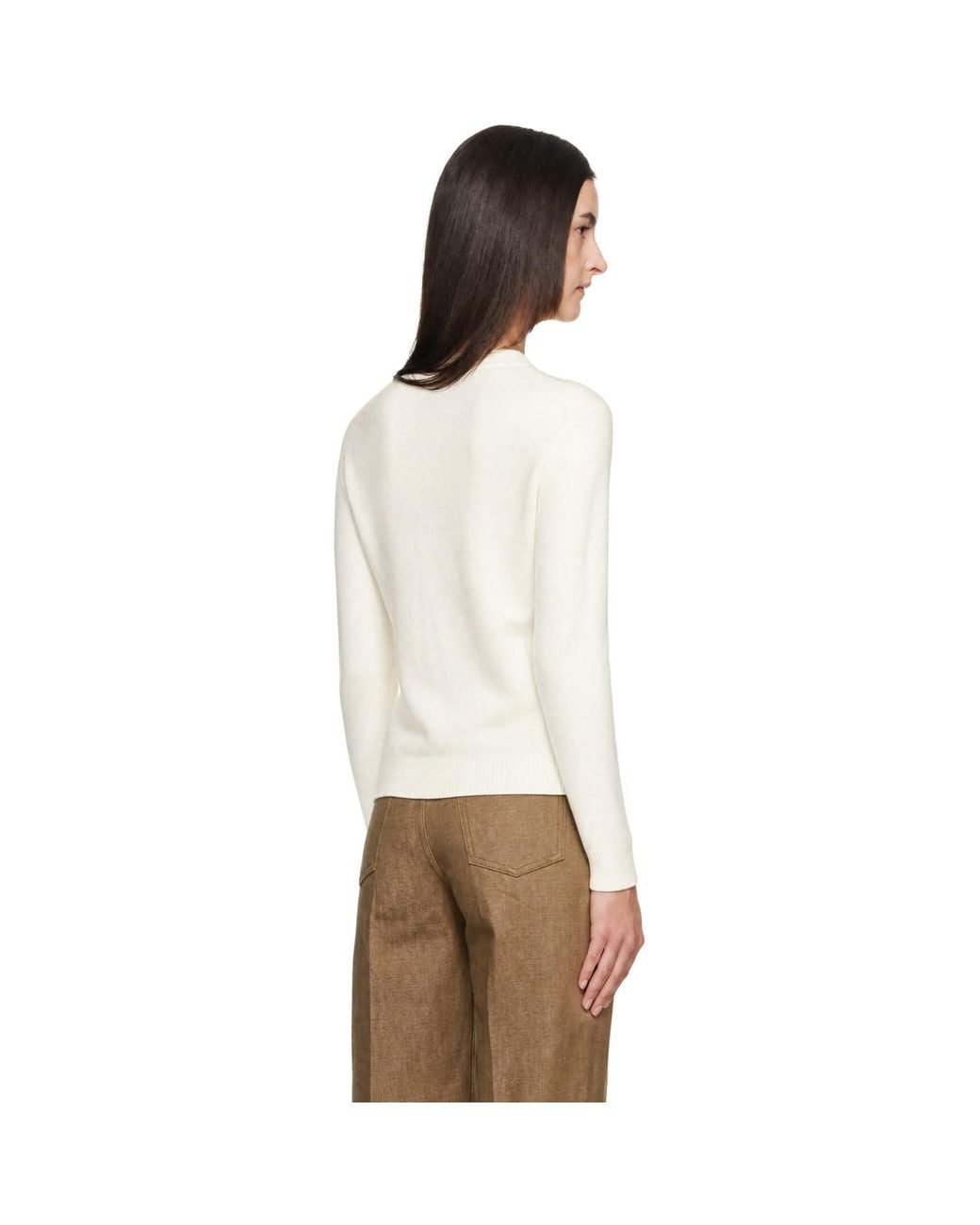 A.P.C. White Off- Sonia Sweater