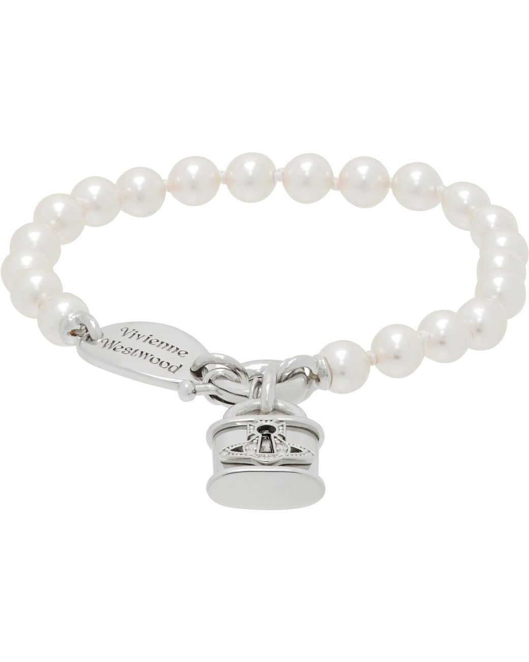 Vivienne Westwood White Celestia Small Bracelet