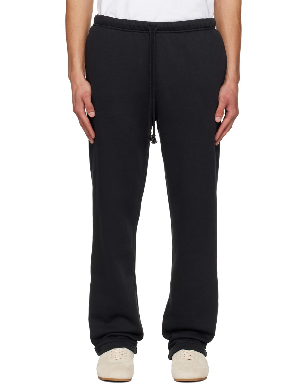 Skims Fleece Lounge Classic Straight-Leg Sweatpants in Black for Men