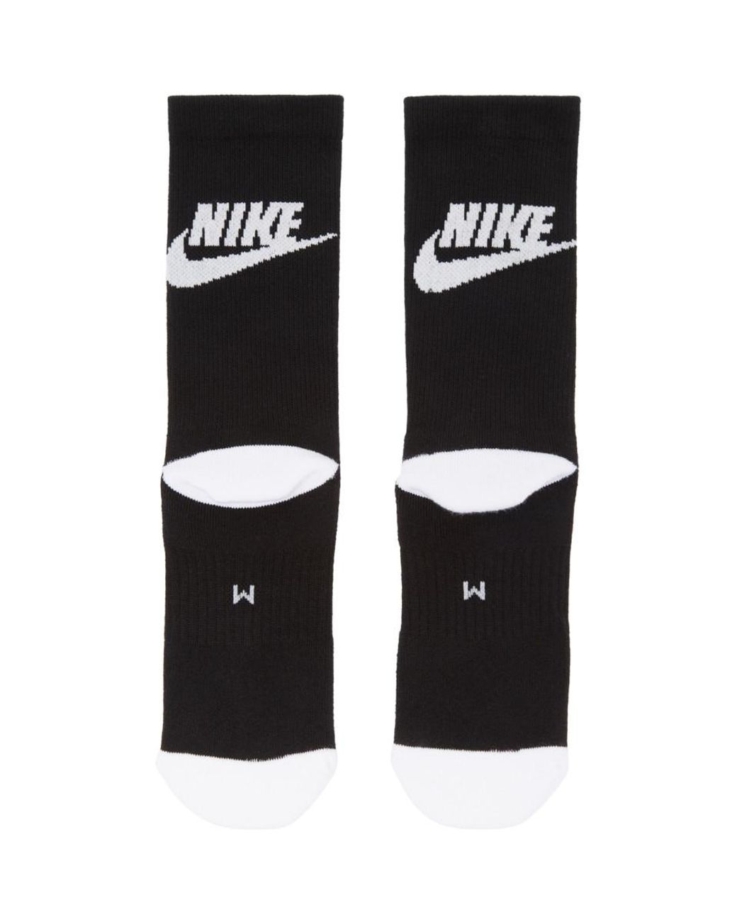 Ensemble de deux paires de chaussettes noires et blanches Just Do It Nike  en coloris Noir | Lyst