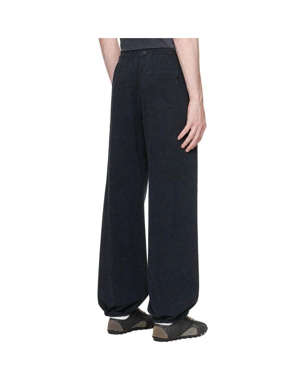 Palm Angels Black Patch Pa Baggy Sweatpants for men
