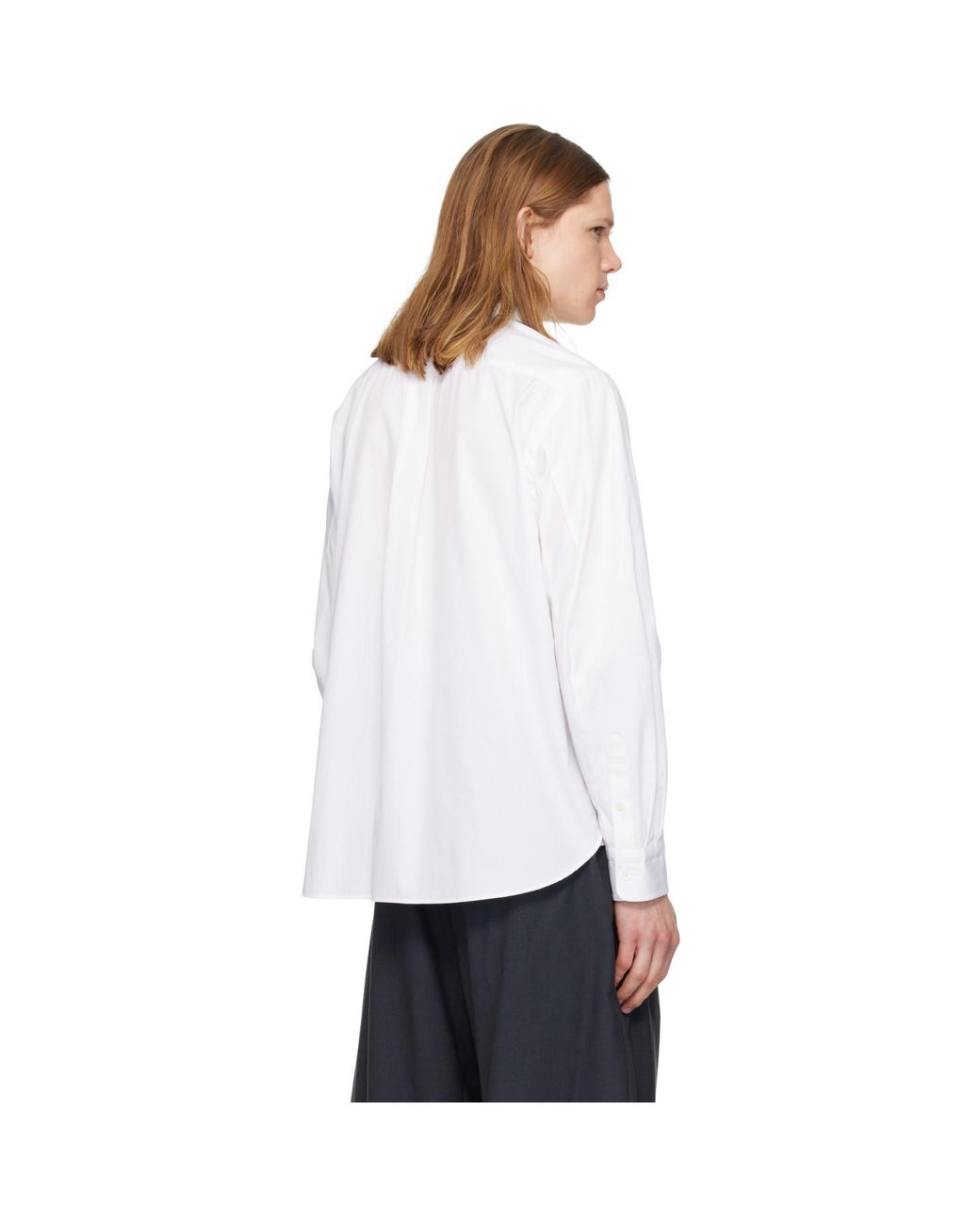 Sacai White Poplin Shirt for men