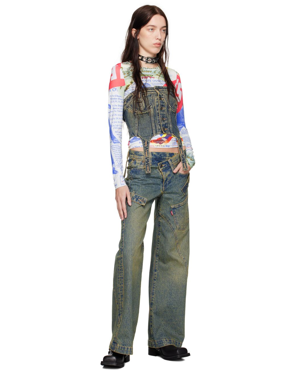 ANDERSSON BELL Levi's Edition Overlay Jeans in Blue | Lyst