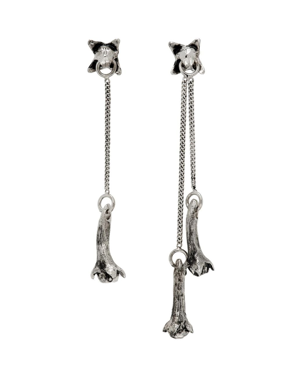 Lemaire Black Clove Pendant Earrings