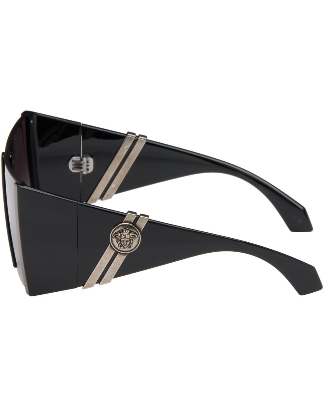 Versace Gray Edge Mask Sunglasses