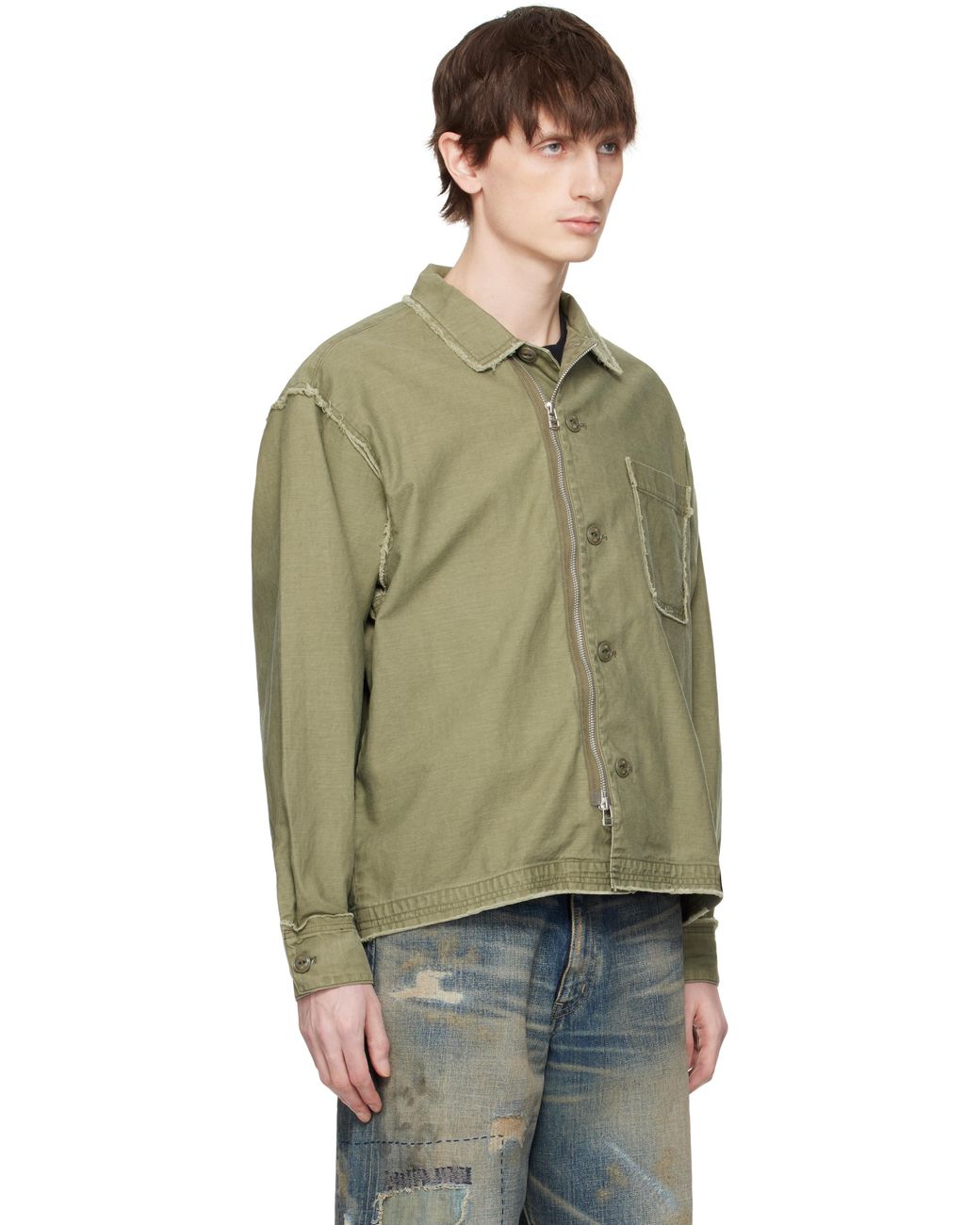【新品L】NEIGHBORHOOD UNTRIMMED ZIP SHIRT LS UNTRIMMED ZIP SHIRT LS
