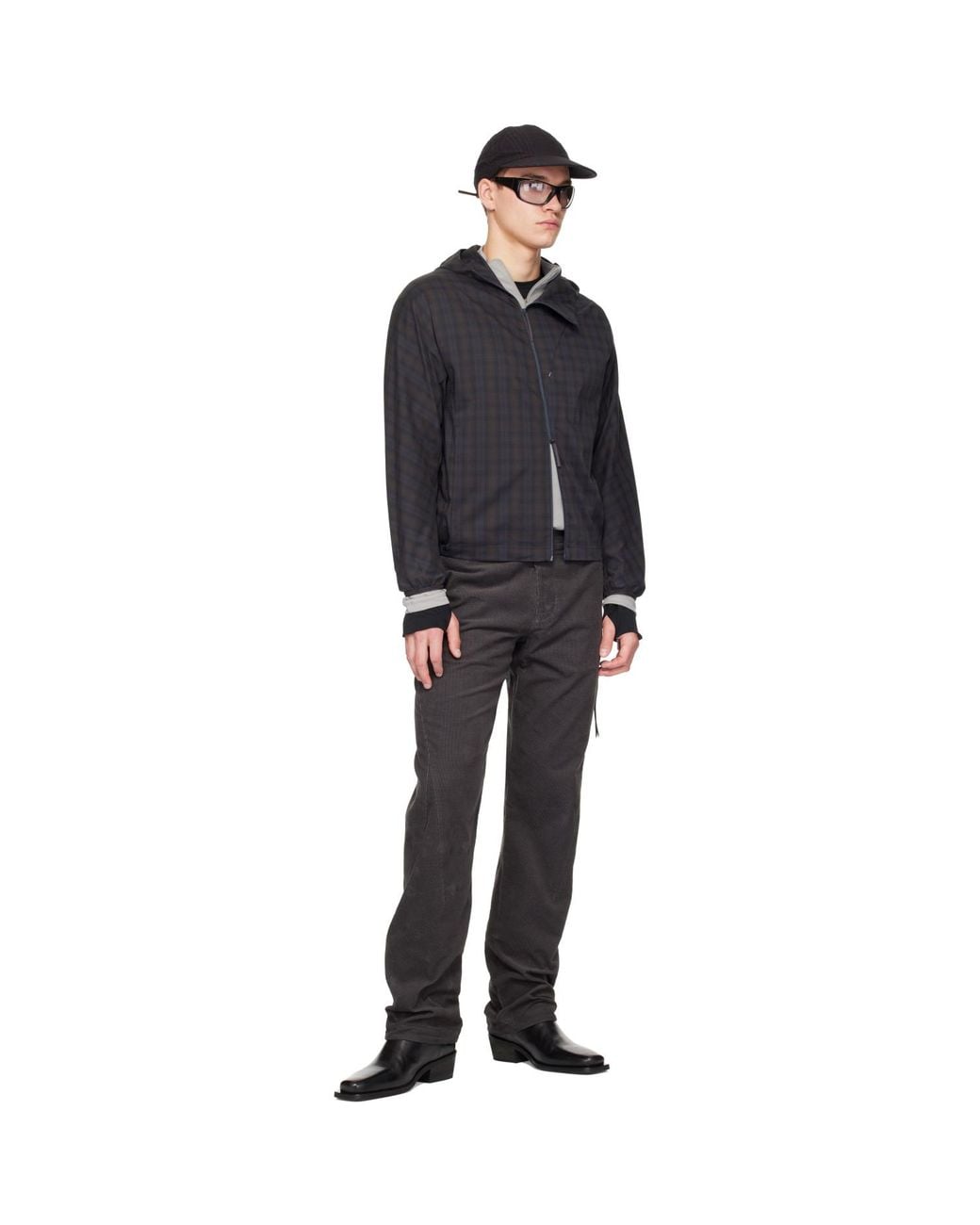 Post Archive Faction PAF Black Runner Jacket for men