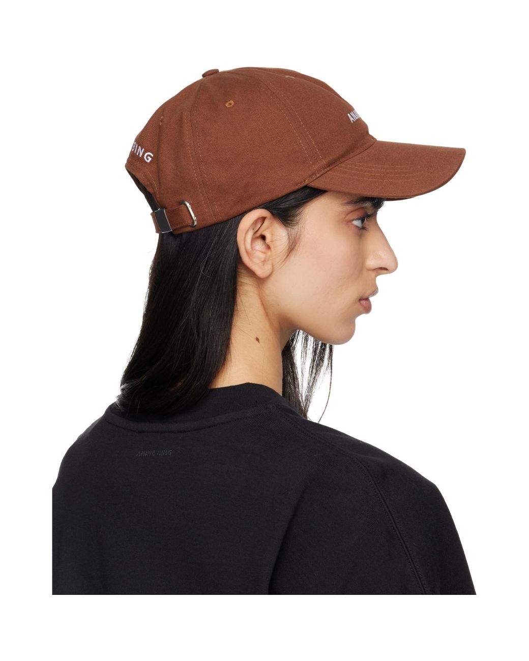 Anine Bing Black Jeremy Baseball Cap