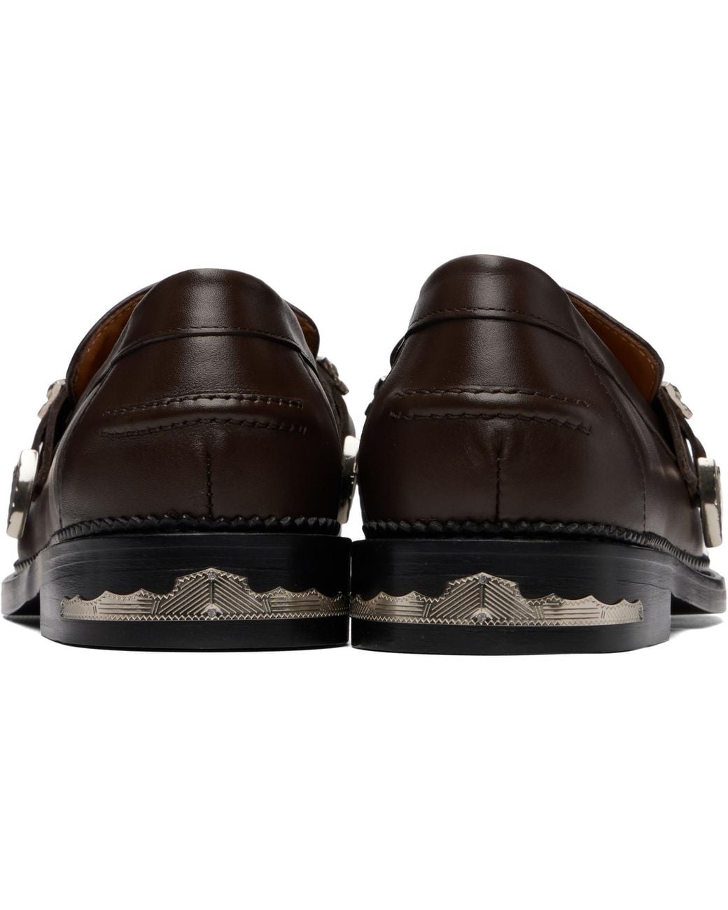 Toga Virilis Brown Ssense Exclusive Metal Loafers for men