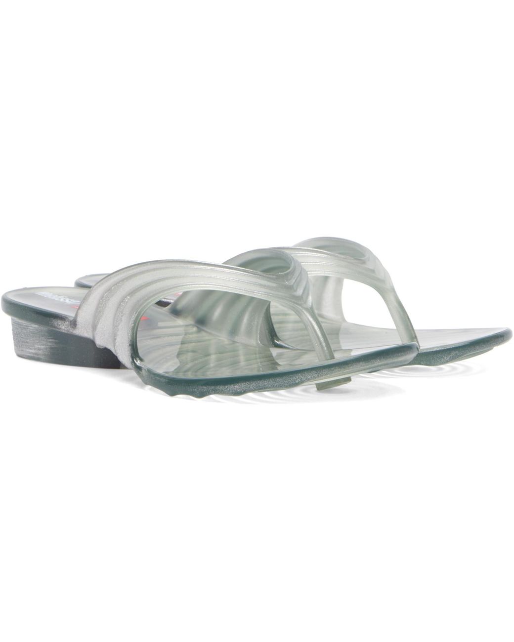 DIESEL Blue Transparent Melissa Edition Sculptural Flip-Flops