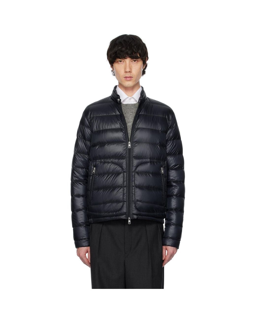 Moncler Black Acorus Short Down Jacket for men