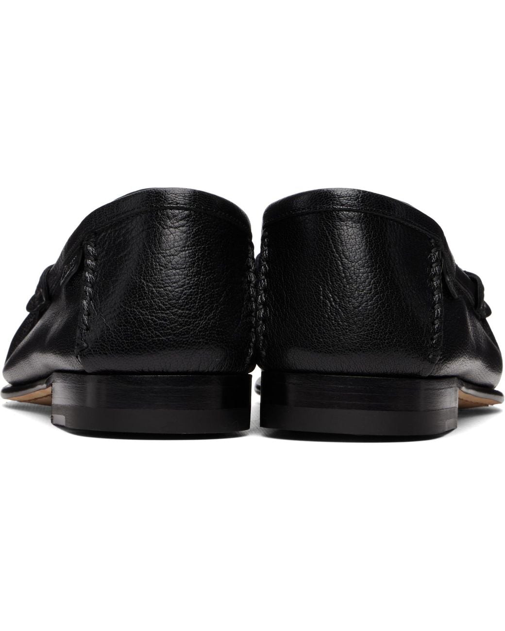 Tom Ford Black Shiny Leather Ripley Loafers