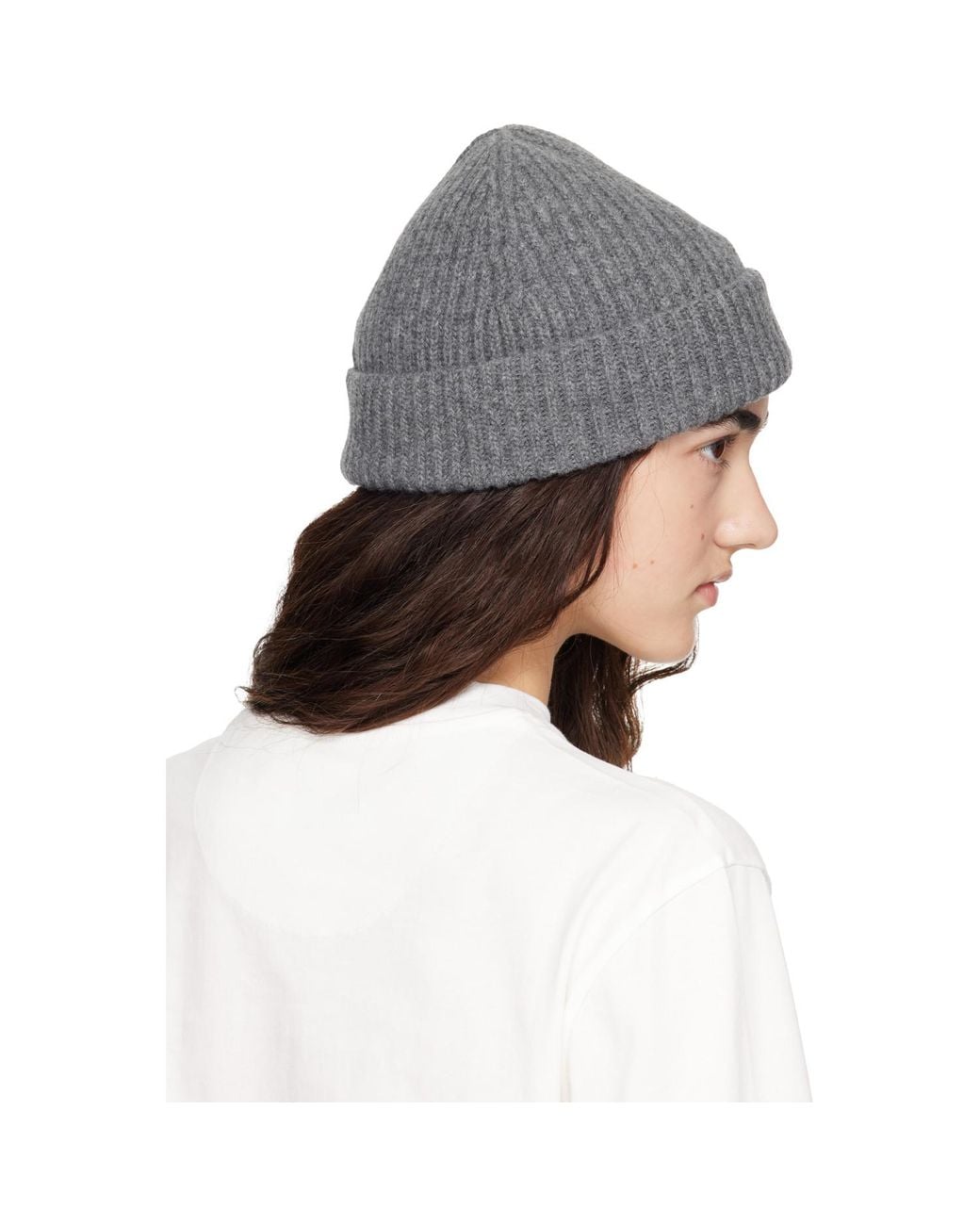 Jil Sander Gray Wool Beanie