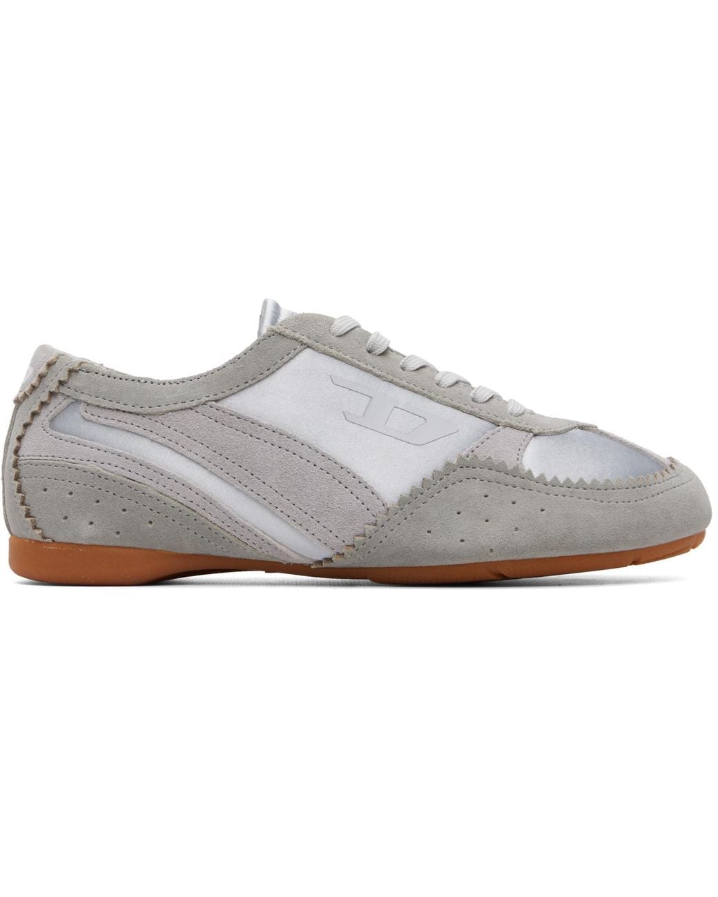 DIESEL Gray D-Mile-Flat Sneakers