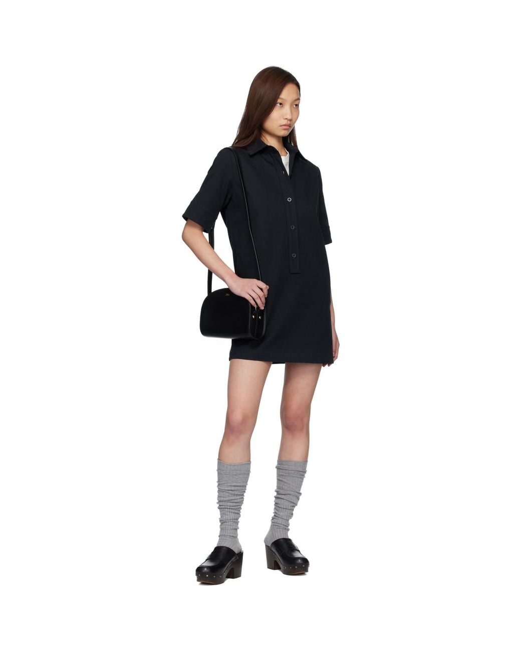 A.P.C. Black Demi-Lune Bag