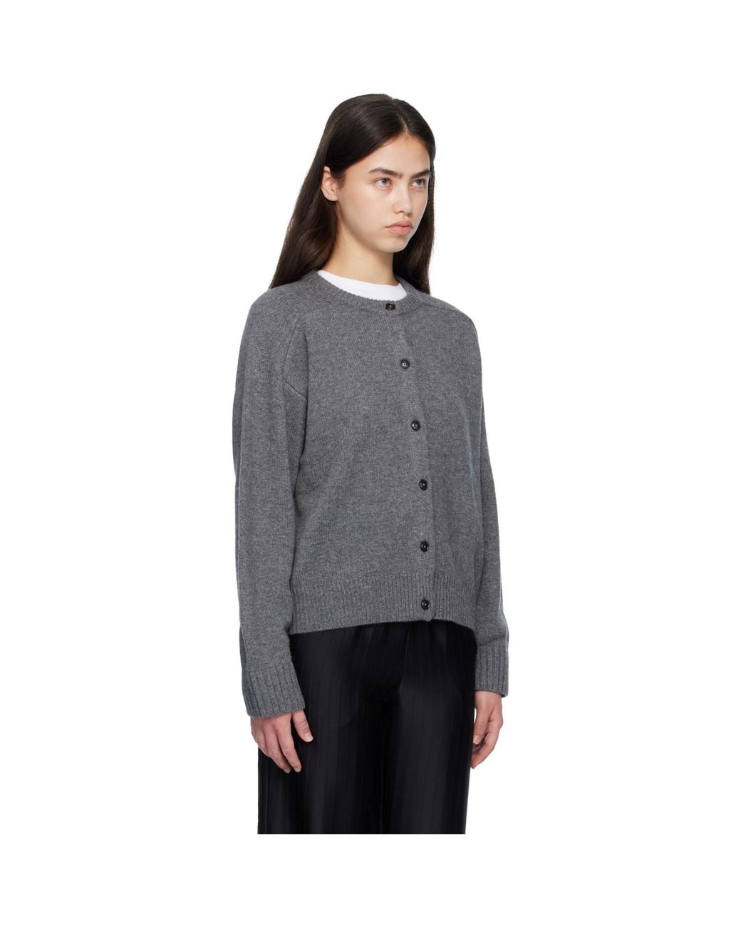 Loulou de Saison Black Aidar Lds Wool Cashmere Cardigan