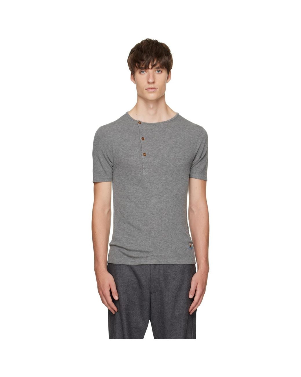 Vivienne Westwood Gray Tegan Henley for men