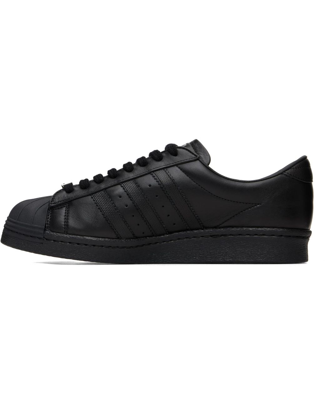 Adidas Originals Black A Superstar Sneakers for men