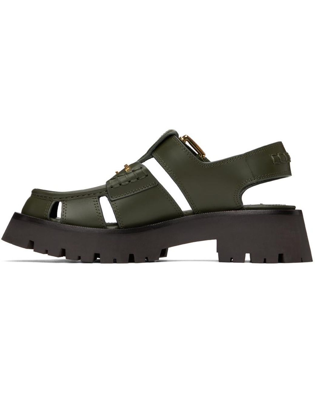 Alexander Wang Carter Cage Sandal In Box Calf in Black | Lyst