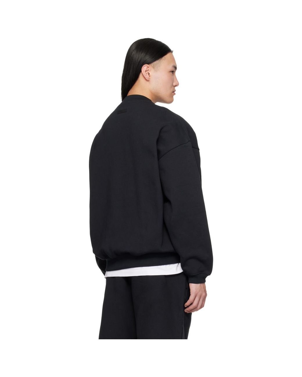 Fear Of God Black Varsity 90S Crewneck Sweatshirt for men