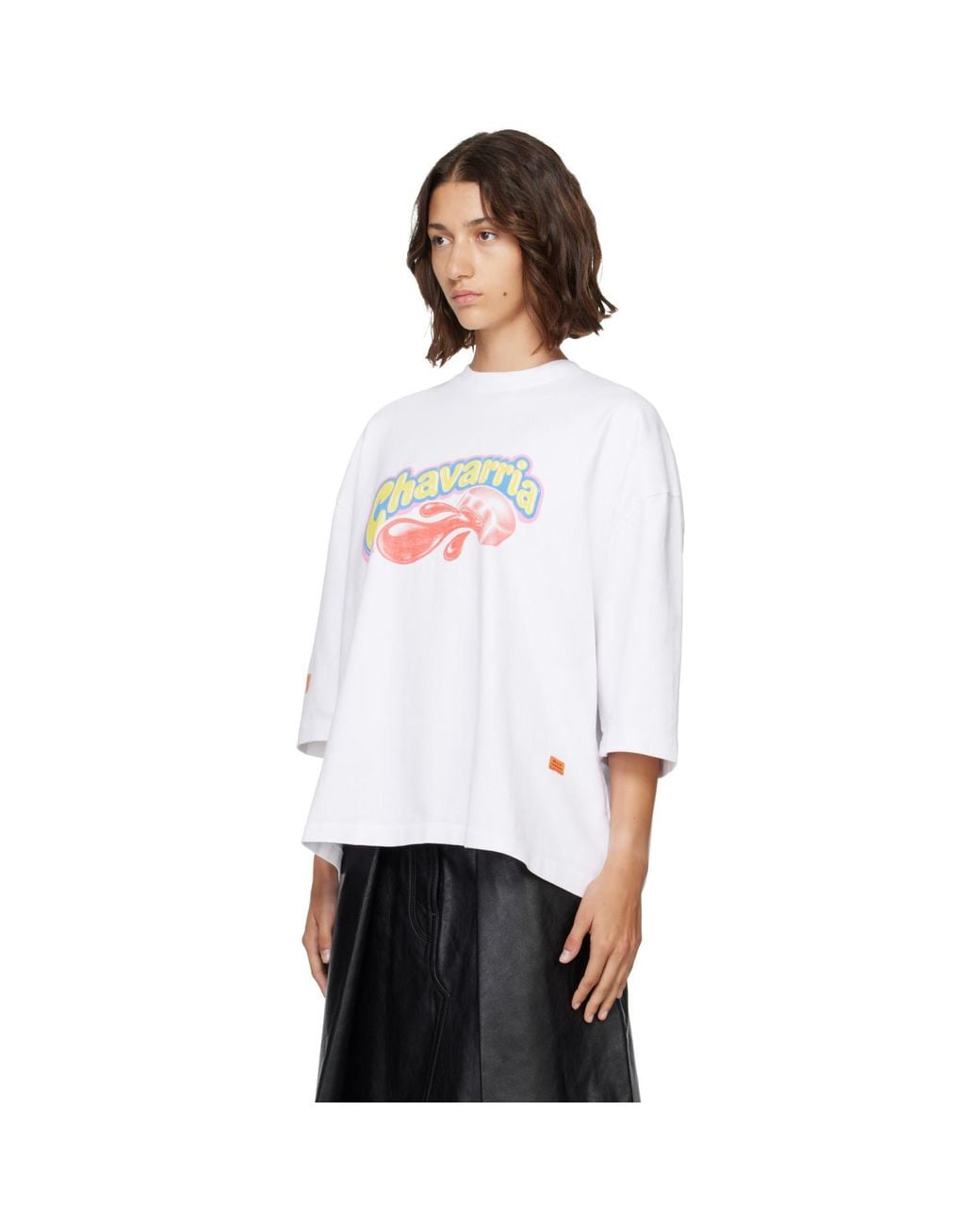 Willy Chavarria White Os Chavaloo Buffalo T-Shirt
