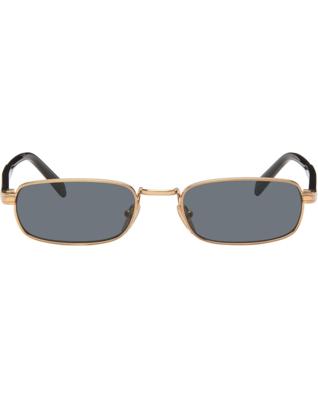 Prada Blue Rectangle Sunglasses