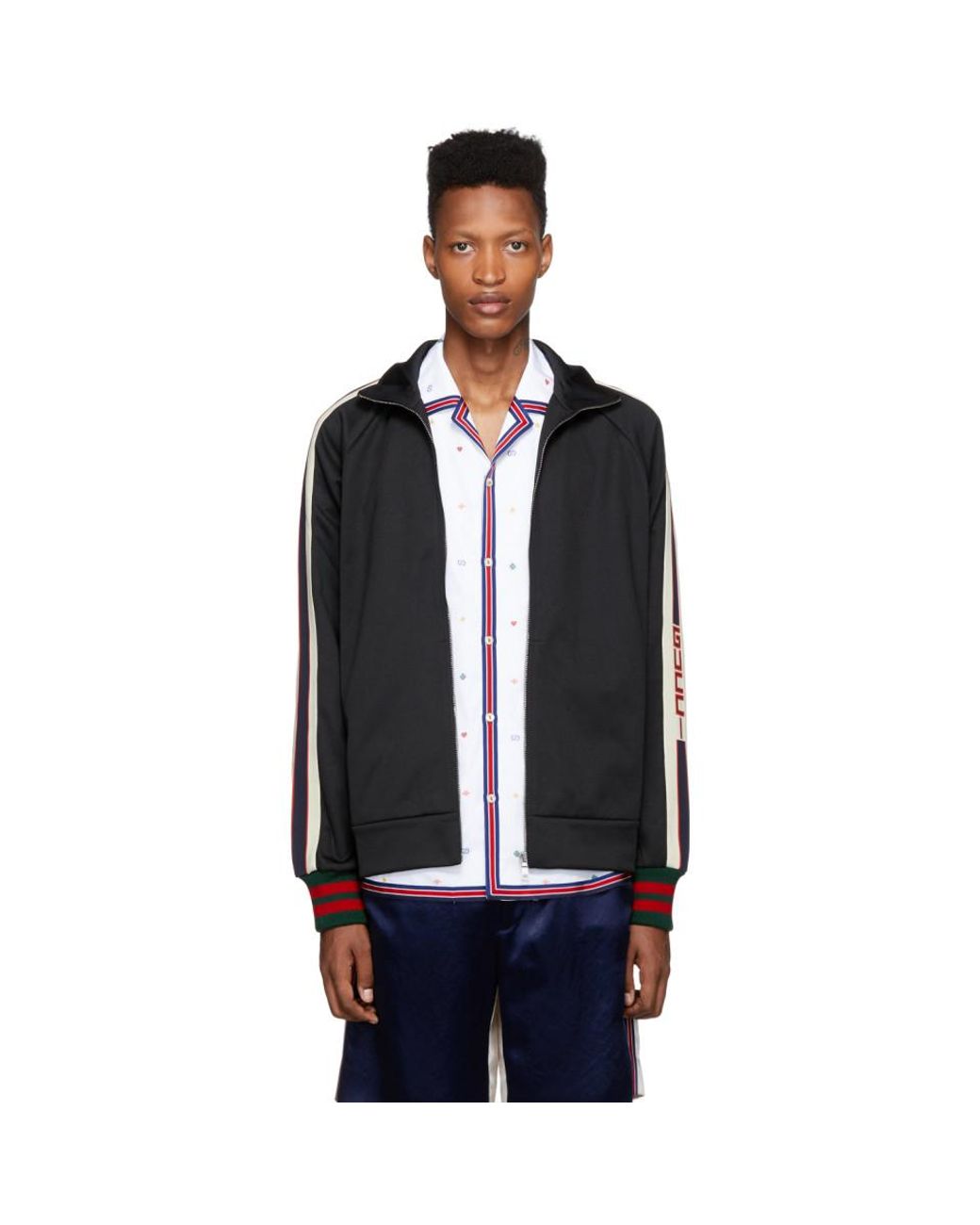 gucci logo track jacket